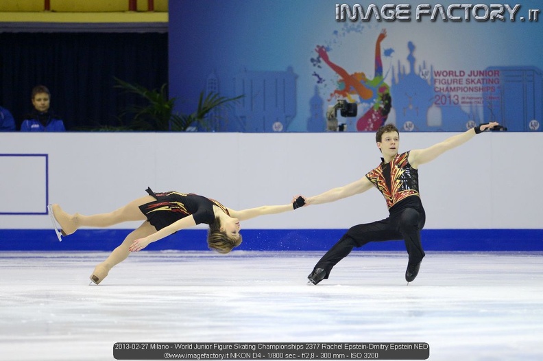 2013-02-27 Milano - World Junior Figure Skating Championships 2377 Rachel Epstein-Dmitry Epstein NED.jpg